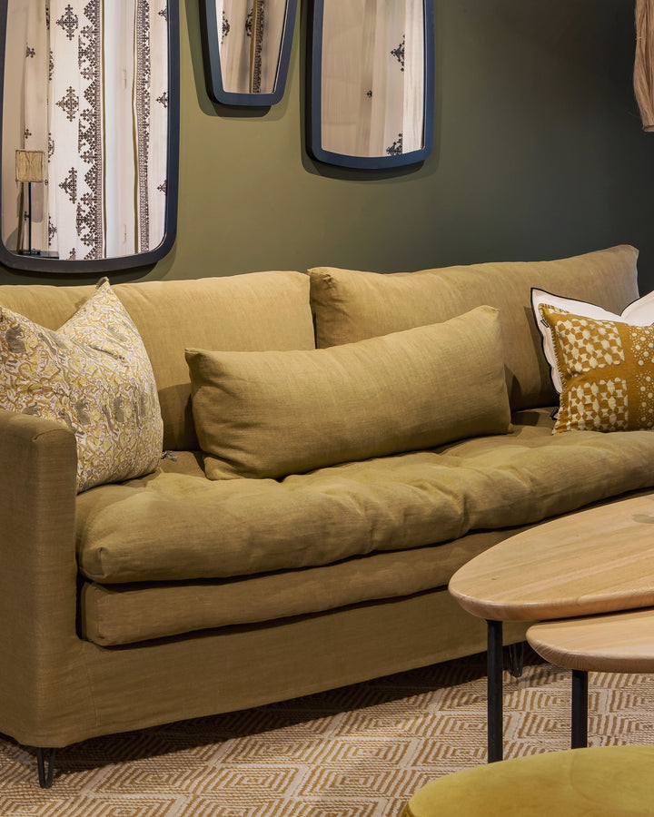 Un salon aux nuances de vert