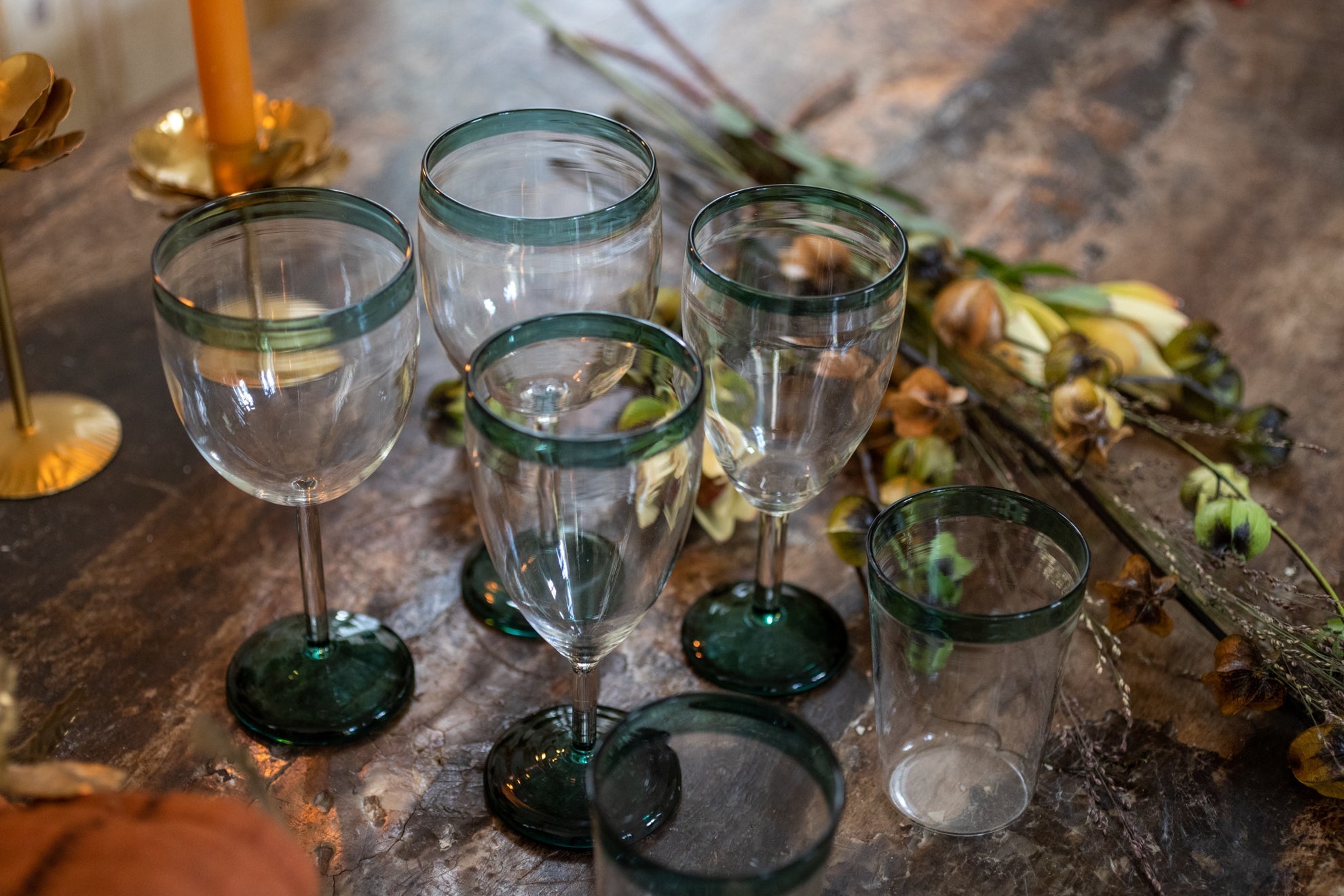 Lot de 4 verres à pied Ina