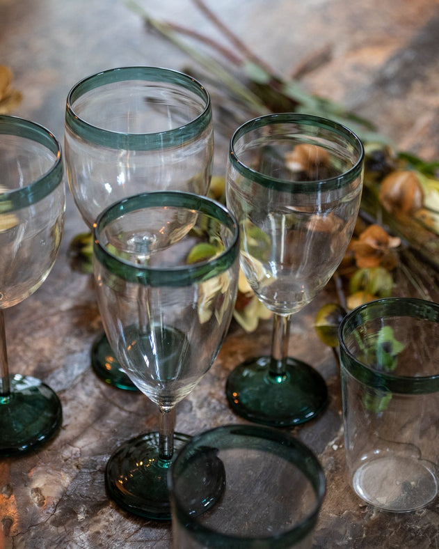 Lot de 4 verres à pied Ina