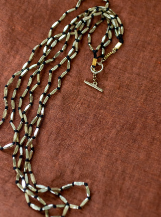 Perles ovales sautoir