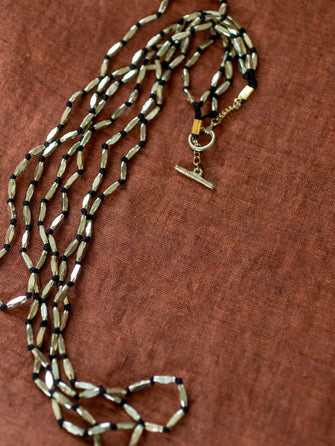 Perles ovales sautoir