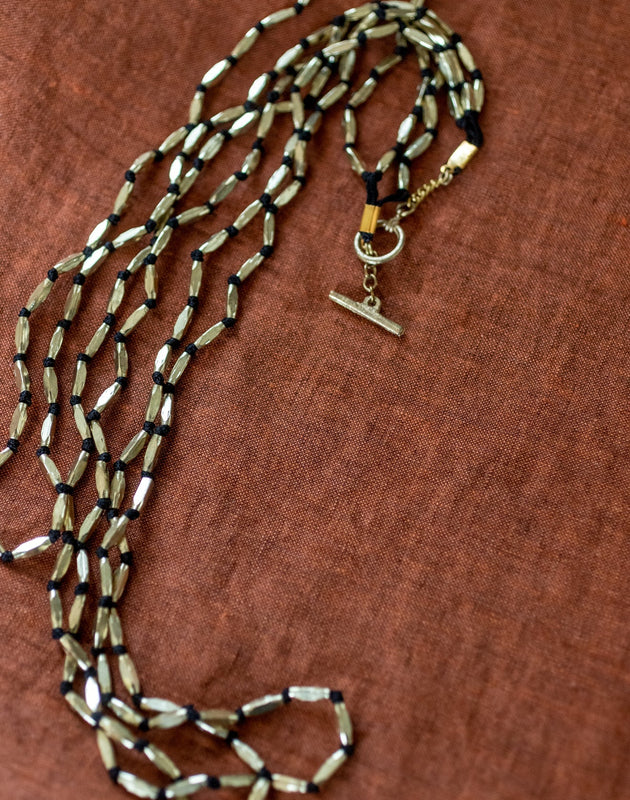 Perles ovales sautoir