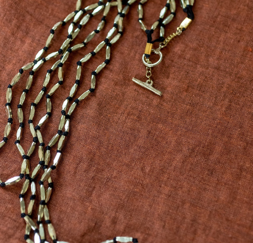 Perles ovales sautoir