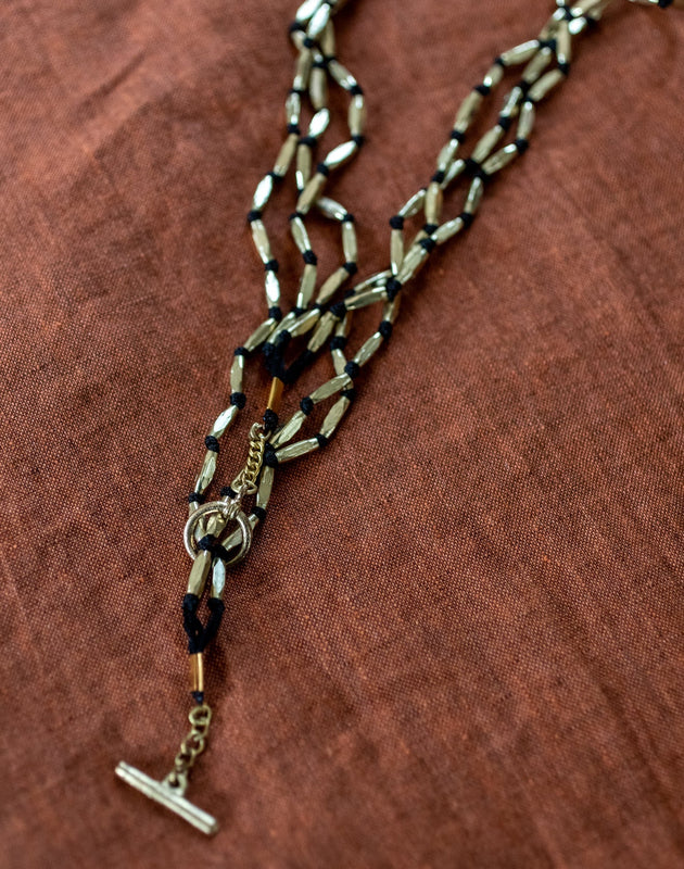 Perles ovales sautoir