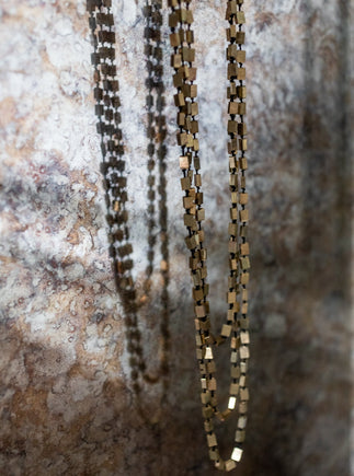 Perles carrées sautoir