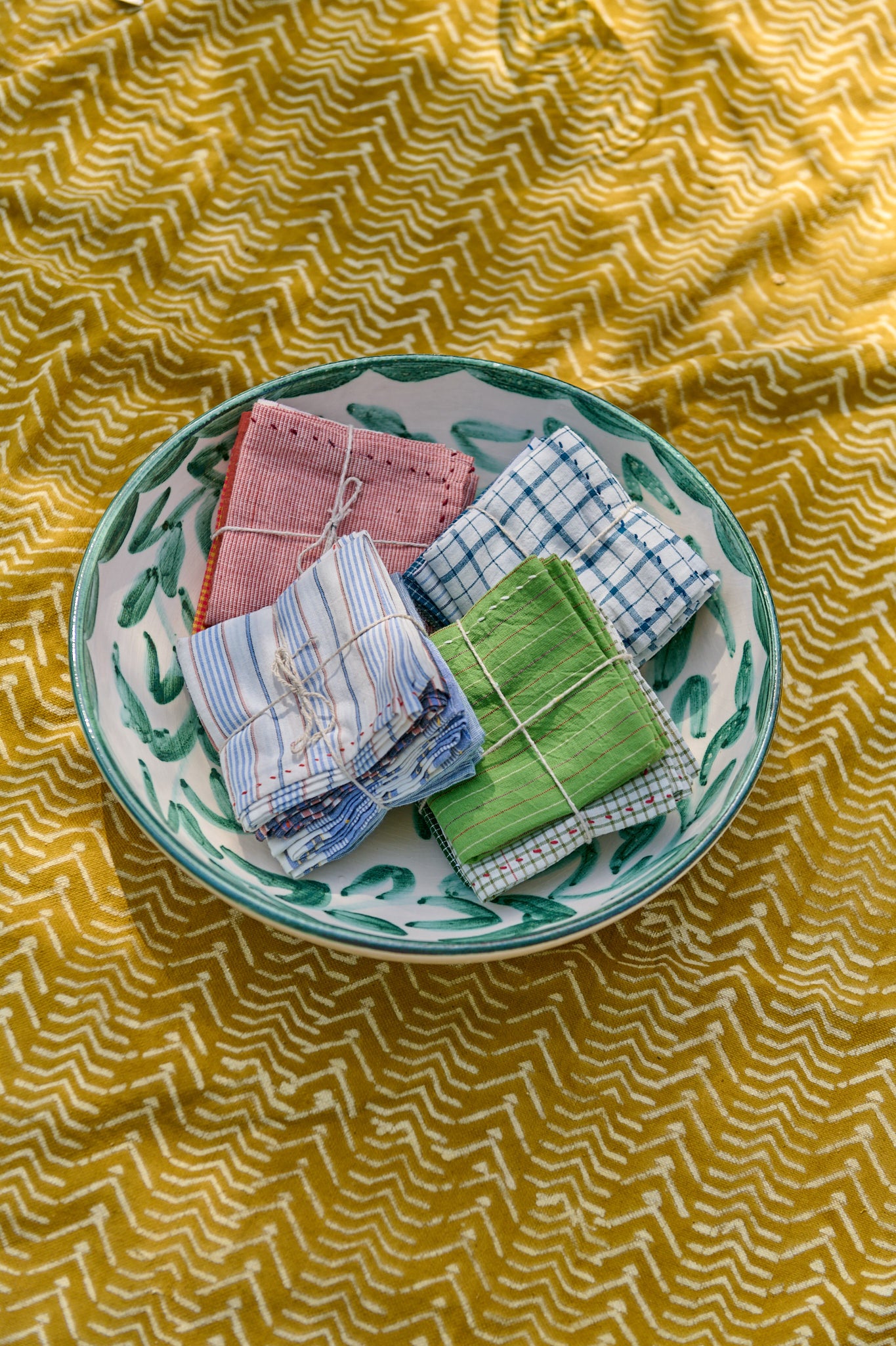 Set de serviettes de tables colorées Meli Melo