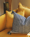 Housse de coussin pied de poule