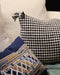 Housse de coussin pied de poule