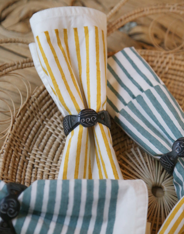 Set de 4 serviettes Aryo