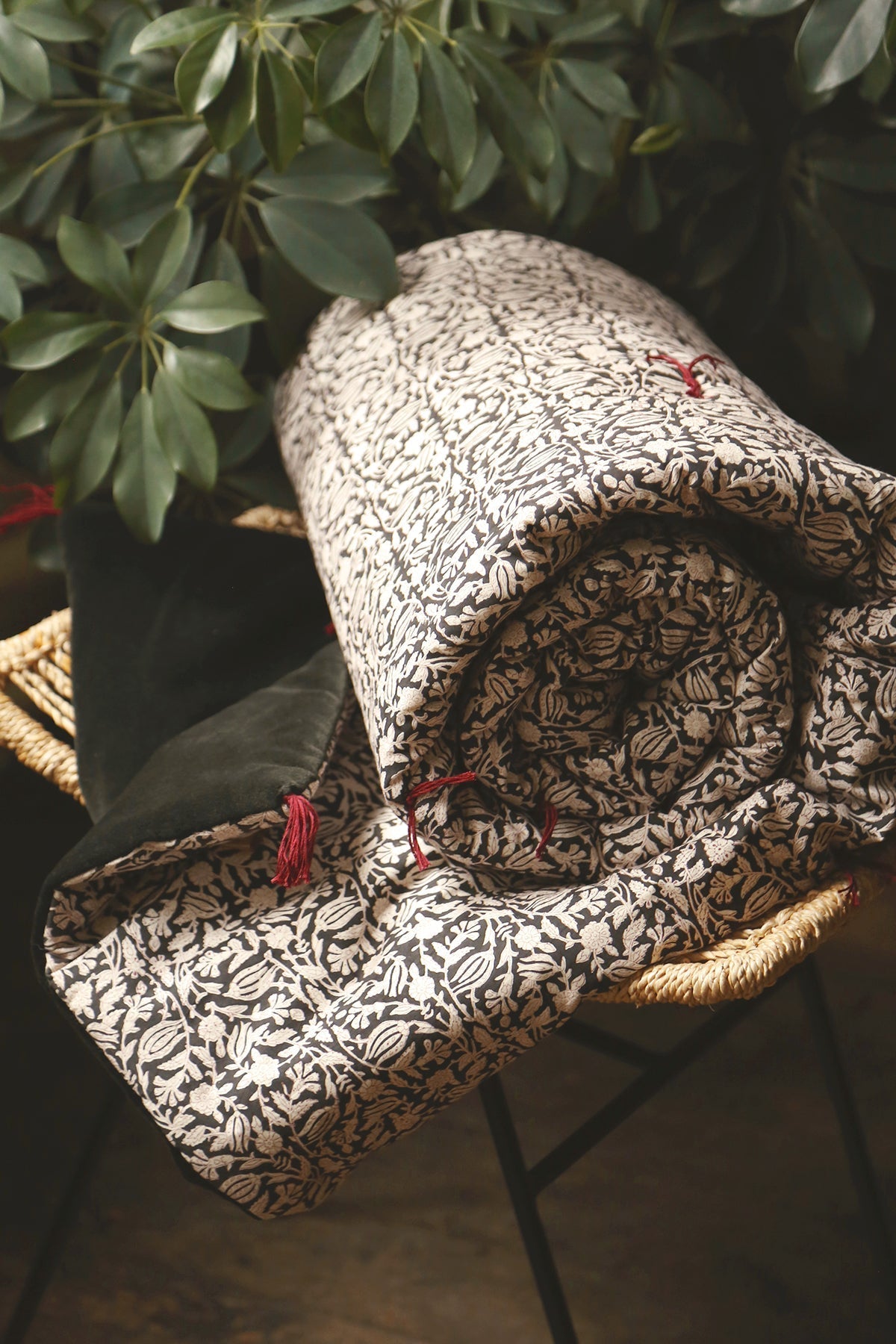 Sofa cover en velours et coton