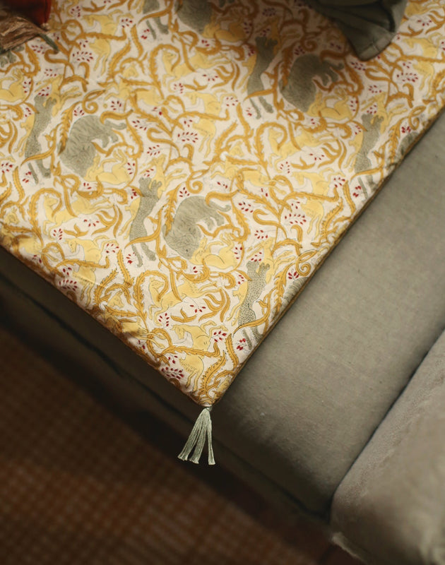 Sofa cover en velours et coton