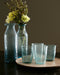Art de la table : lot de 4 verres en verre recyclé, existe en 2 teintes
