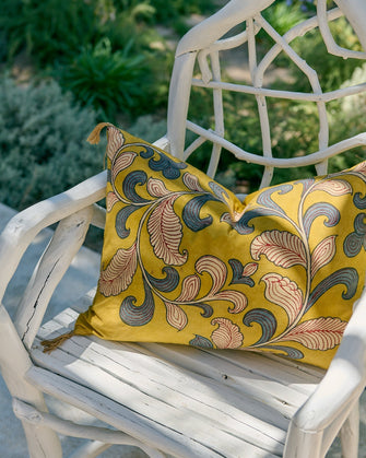 Housse de coussin Kalamkari