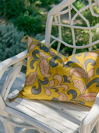 Housse de coussin Kalamkari