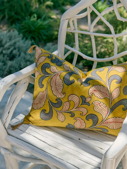 Housse de coussin Kalamkari