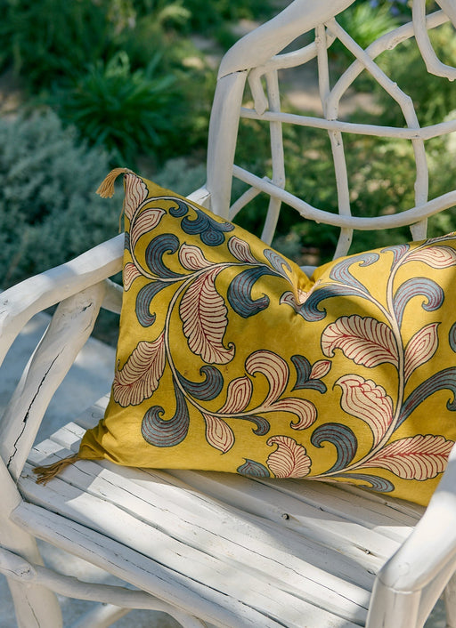 Housse de coussin Kalamkari