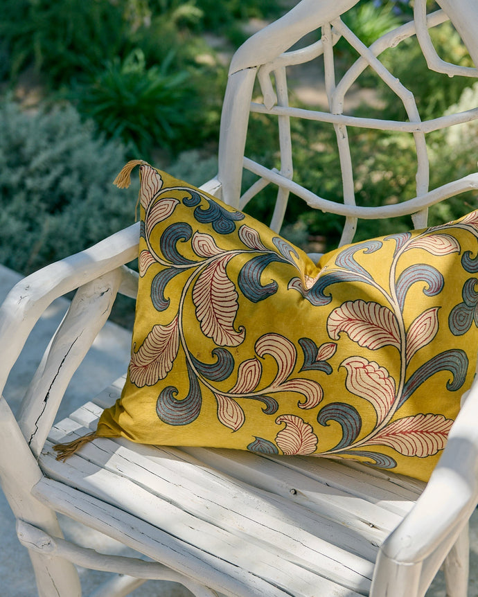 Housse de coussin Kalamkari