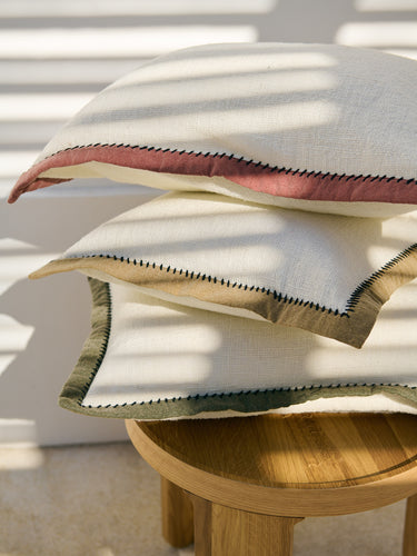 Housse de coussin Khadi Noir