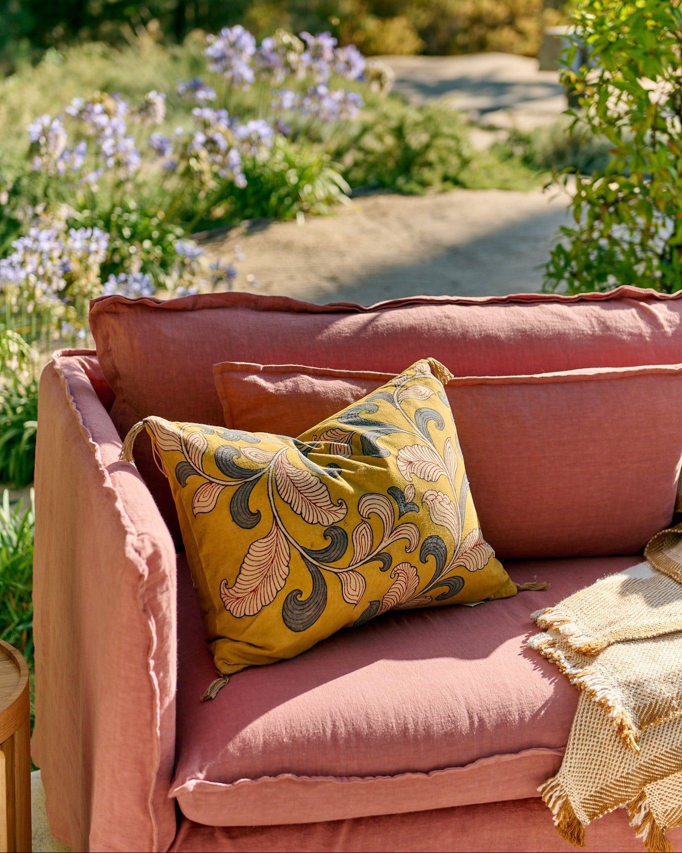 Housse de coussin Kalamkari