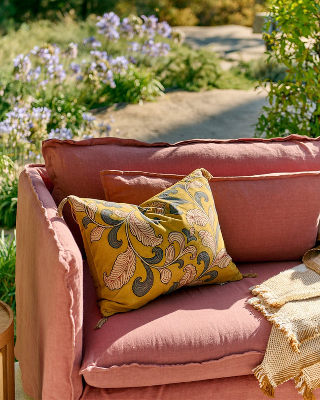 Housse de coussin Kalamkari