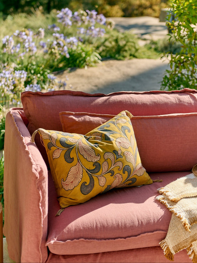 Housse de coussin Kalamkari