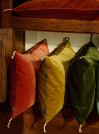 Housse de coussin Velours lavé