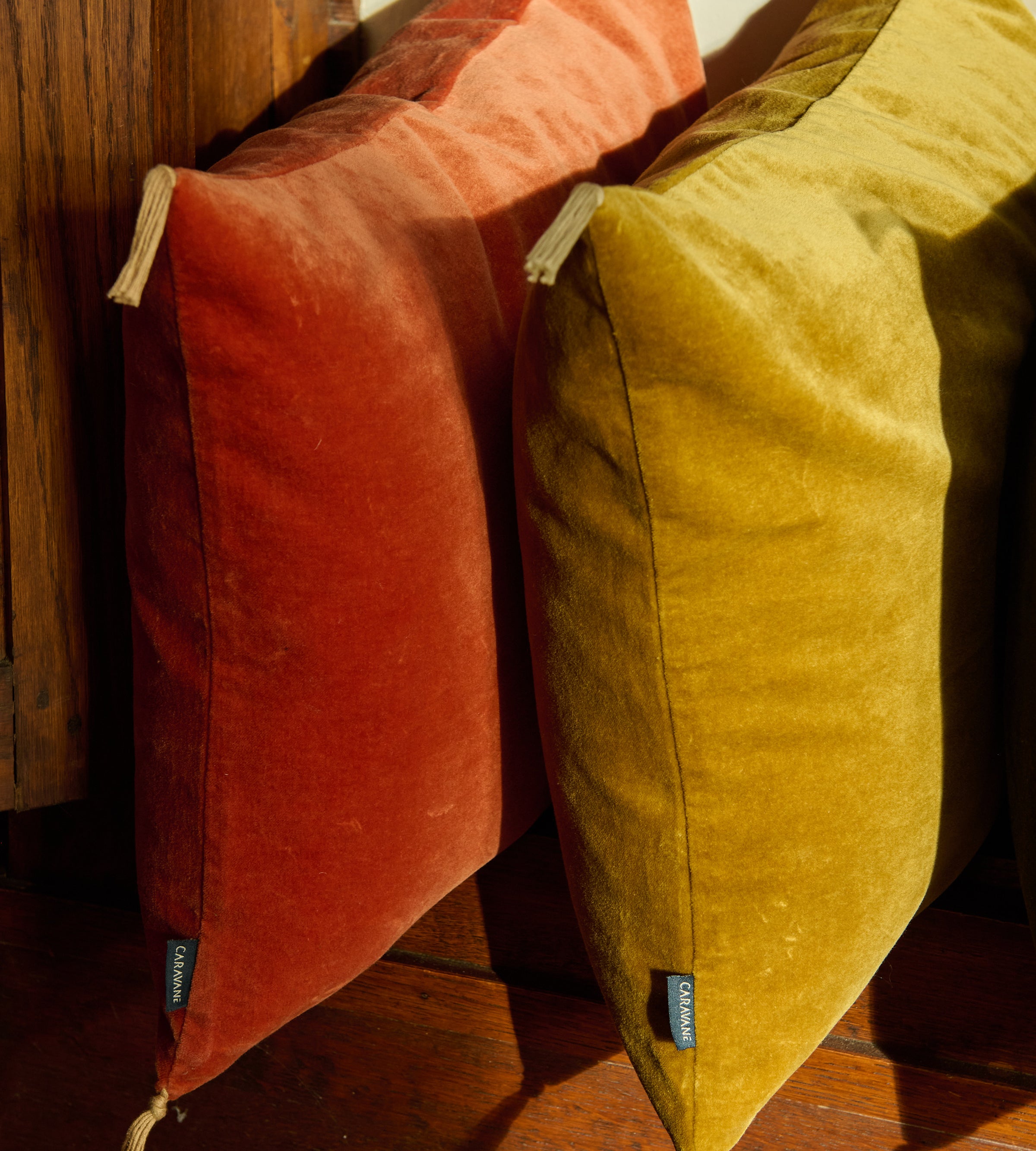 Housse de coussin Velours lavé