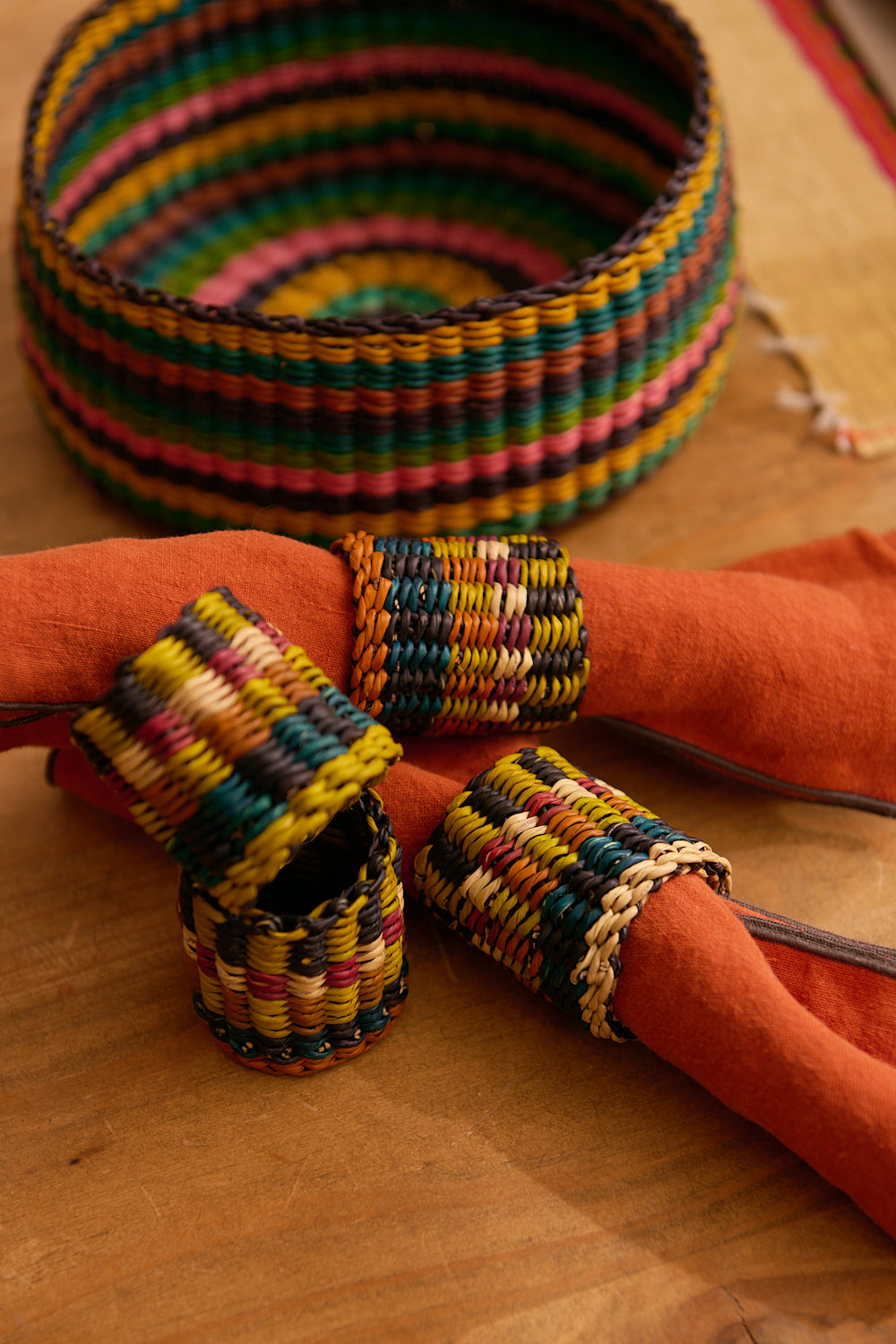 Set de 4 ronds de serviette Nigelle