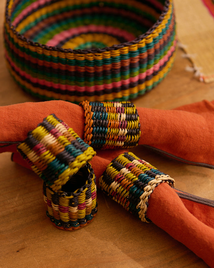 Nigelle 4 piece napkin ring set