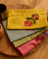Set of 4 Rosaly embroidered napkins