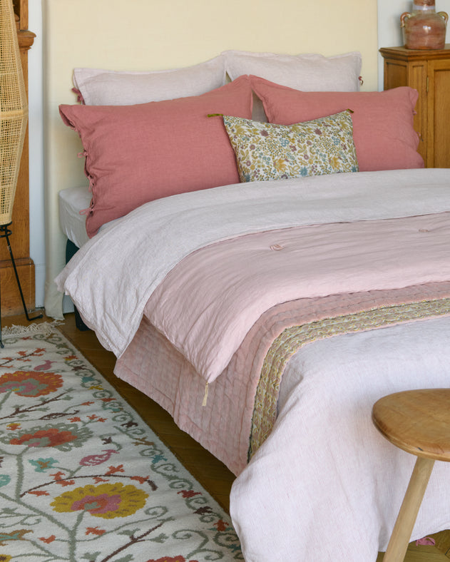 Fil à Fil Bed Linen Set - Bois de rose