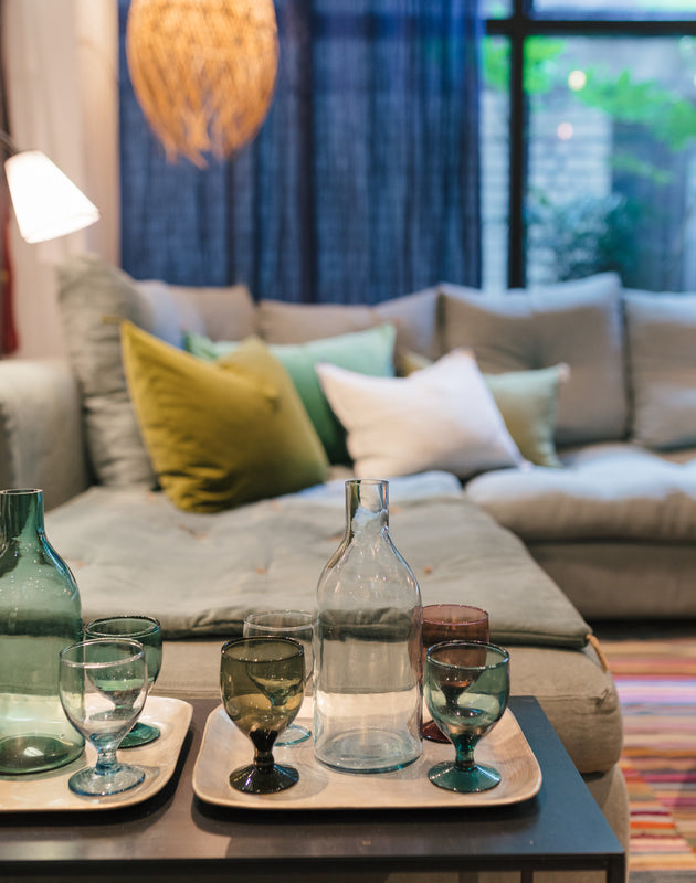 Verres ballon en verre soufflé artisanal