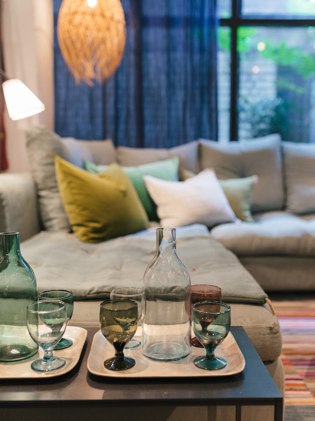 Verres ballon en verre soufflé artisanal