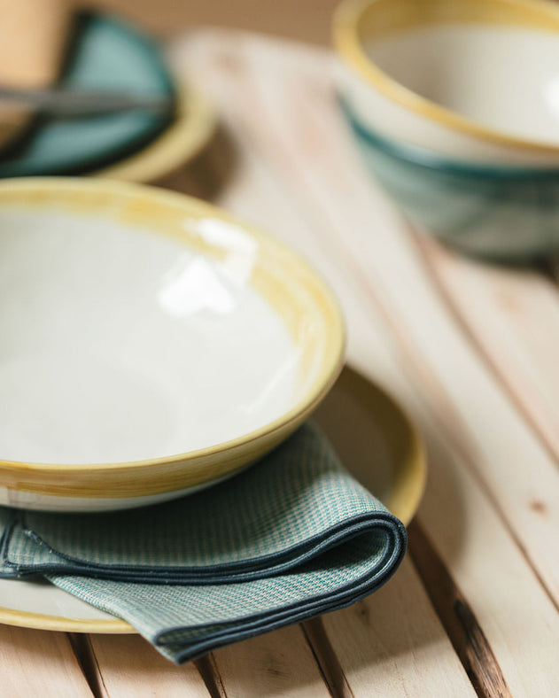 Assiettes en faïence émaillée - Caravane