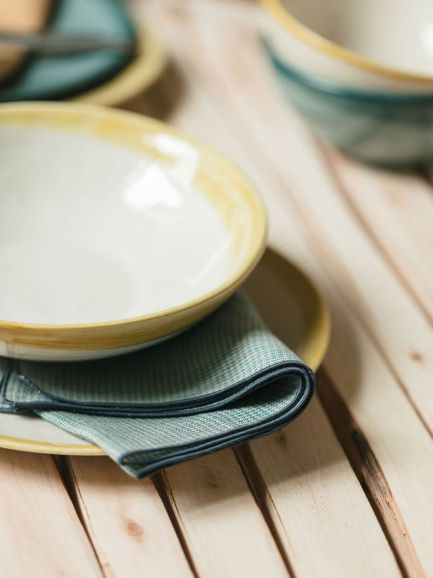 Assiettes en faïence émaillée - Caravane