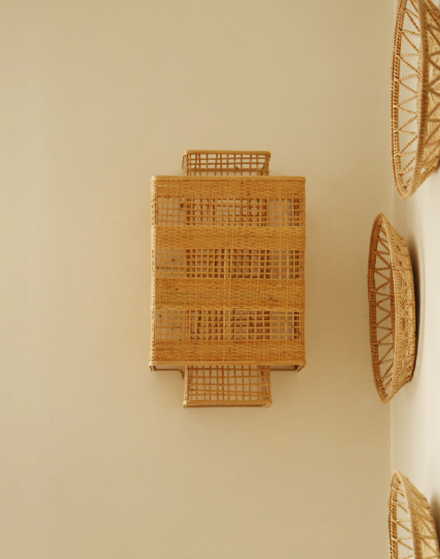 Applique murale en bambou