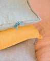 Petite housse de coussin Fil à fil en lin lavé