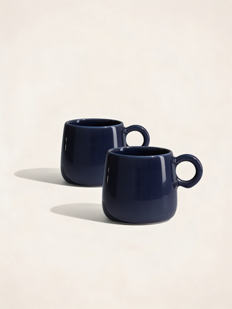 Lot de 2 tasses Amarelo