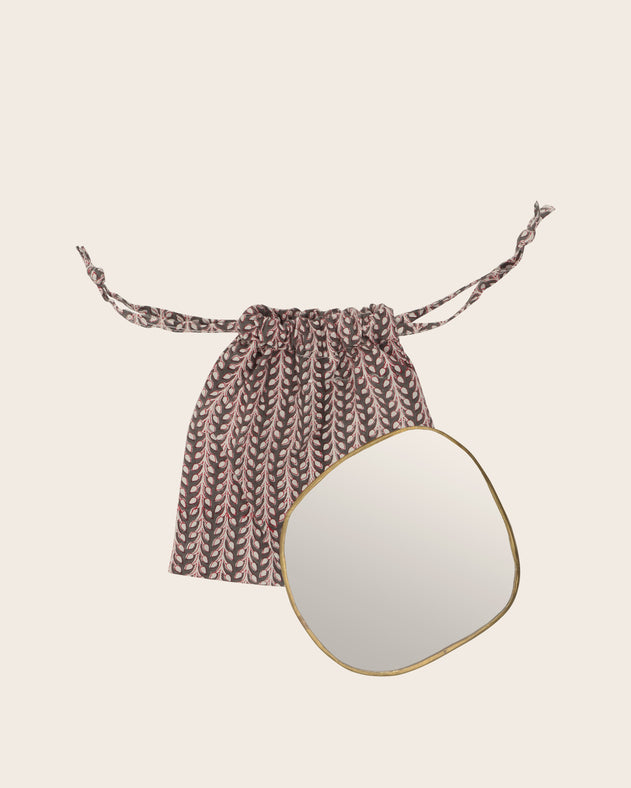 collection mini miroir Ame en laiton à emporter
