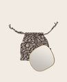 collection mini miroir Ame en laiton serti main et son pochon de transport
