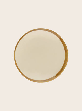 Set de 4 assiettes en faïence émaillée Ecume