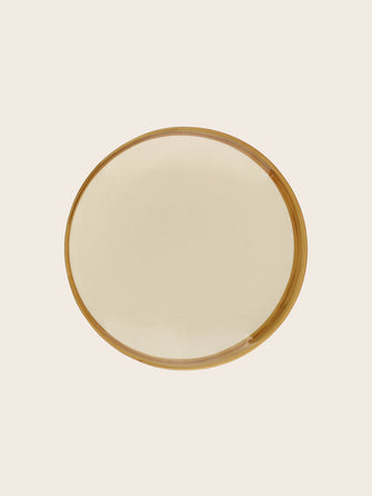 Set de 4 assiettes en faïence émaillée Ecume