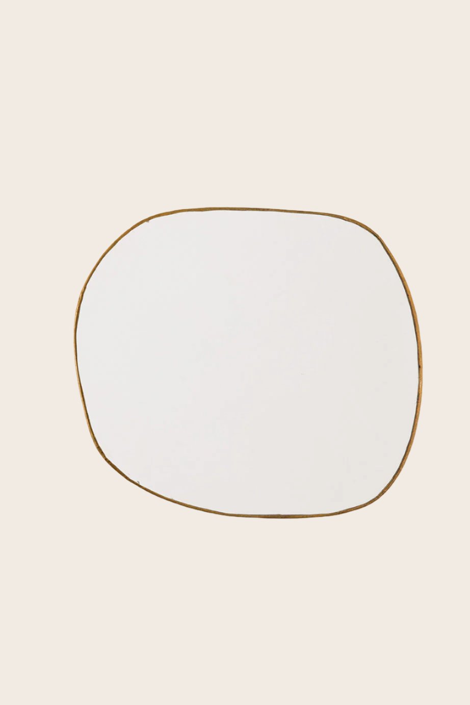 Miroir en laiton doré Ame