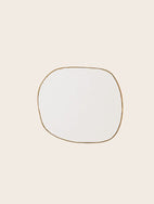 Petit miroir mural en laiton Ame 