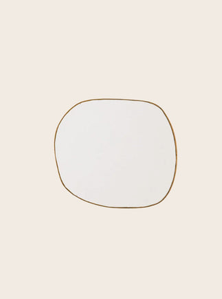 Petit miroir mural en laiton Ame 