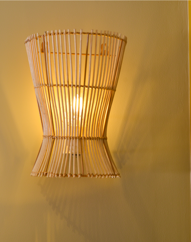 Applique Halo murale en rotin