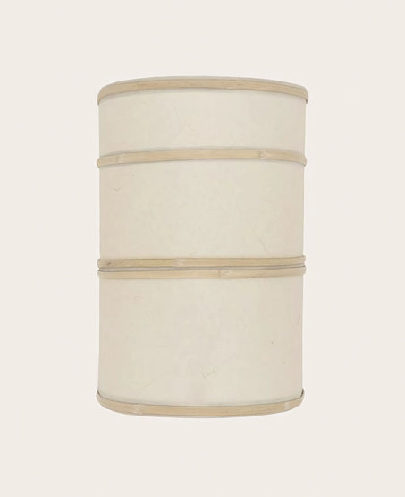 Applique en bambou de couleur naturelle à accrocher au mur