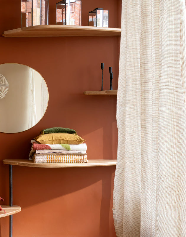 Rideau Arys en khadi de coton biologique