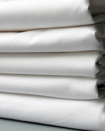 Drap housse en coton bio blanc