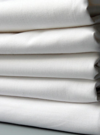 Drap housse en coton bio blanc